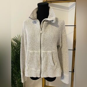 Sweaty Betty Black & White Full Zip Jacket, Size XS to Medium